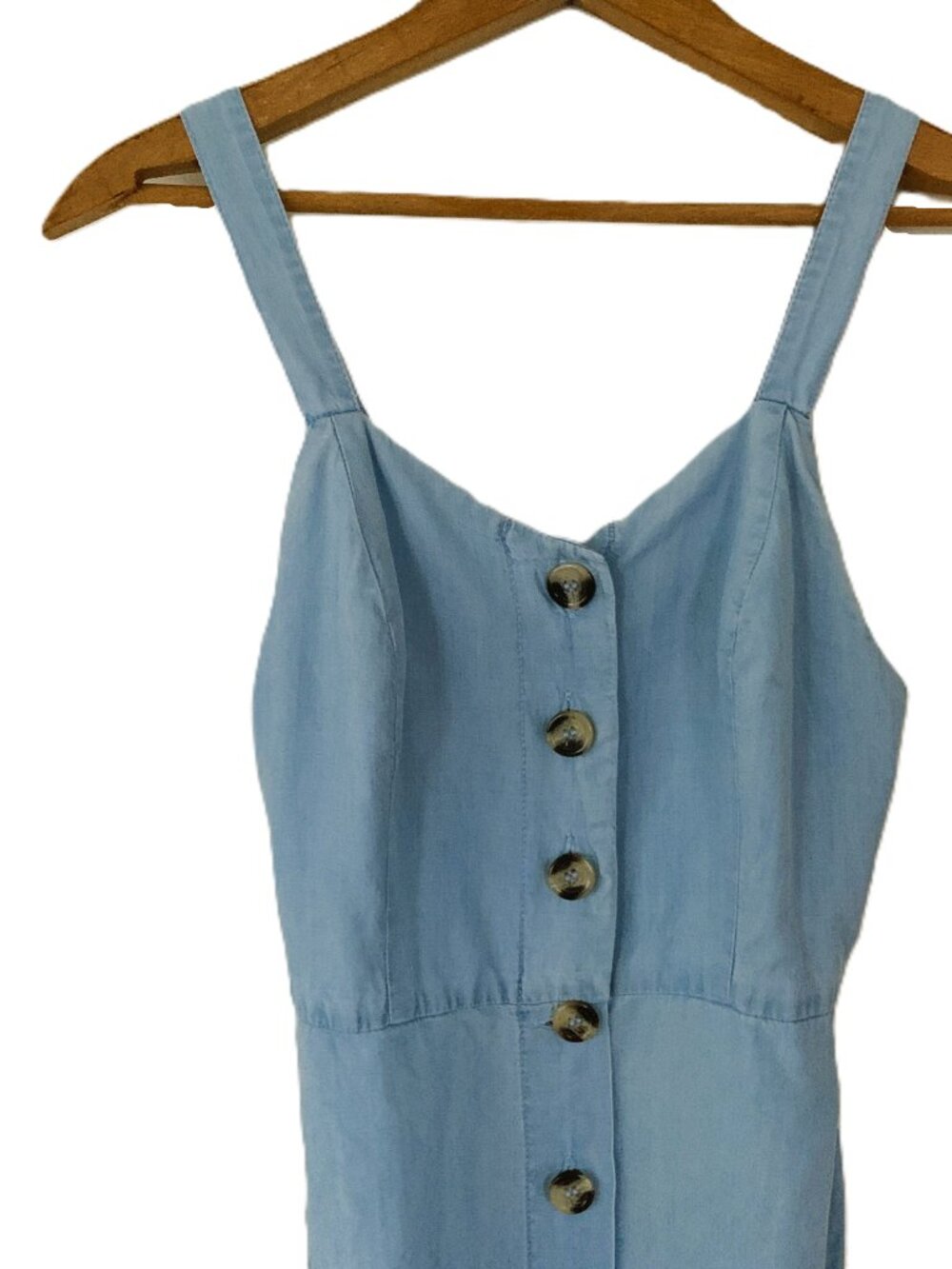 Japna Chambray Sleeveless Midi Dress – Size Small - Picture 3 of 9